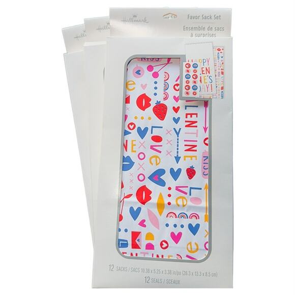 Hallmark 36-Count Valentine Gift Treat Favor Goodie Bags Classroom Party New - Picture 1 of 5